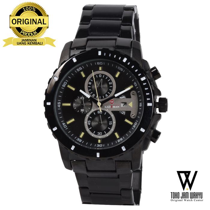 Kademan 6137 L Jam Tangan Pria - Black - Stainless Steel Bracelet