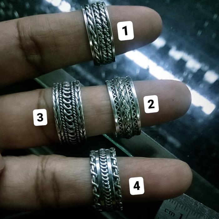 cincin perak bakar kadar 925 handmade ori kotagede jogja