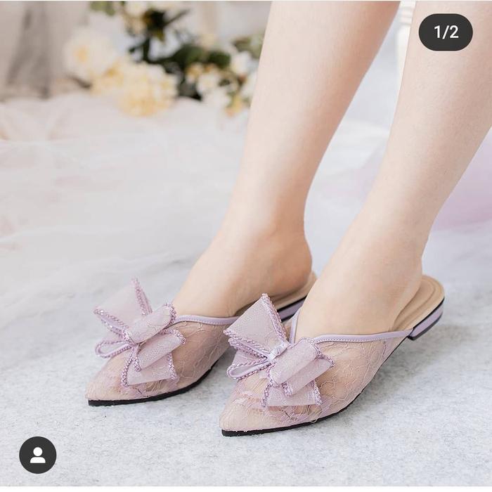 Eliza Mules In Lilac sz 38 Valencia By Enrica