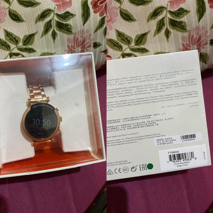 fossil smartwatch gen 4 ftw6040 rosegold
