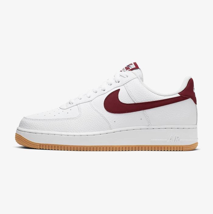 NIKE AIR FORCE 1 WHITE TEAM RED BROWN ORIGINAL