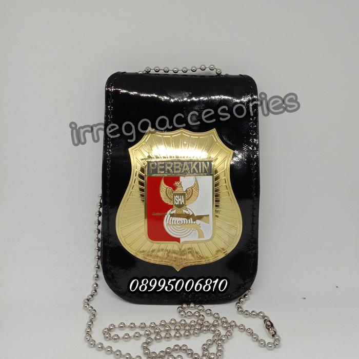 Dompet Kalung KTA Perbakin asli kulit/kalung lencana Perbakin