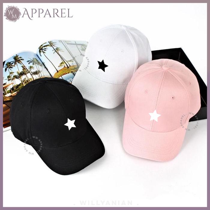 Topi baseball Star logo Bintang WM APPAREL Premium quality fabric
