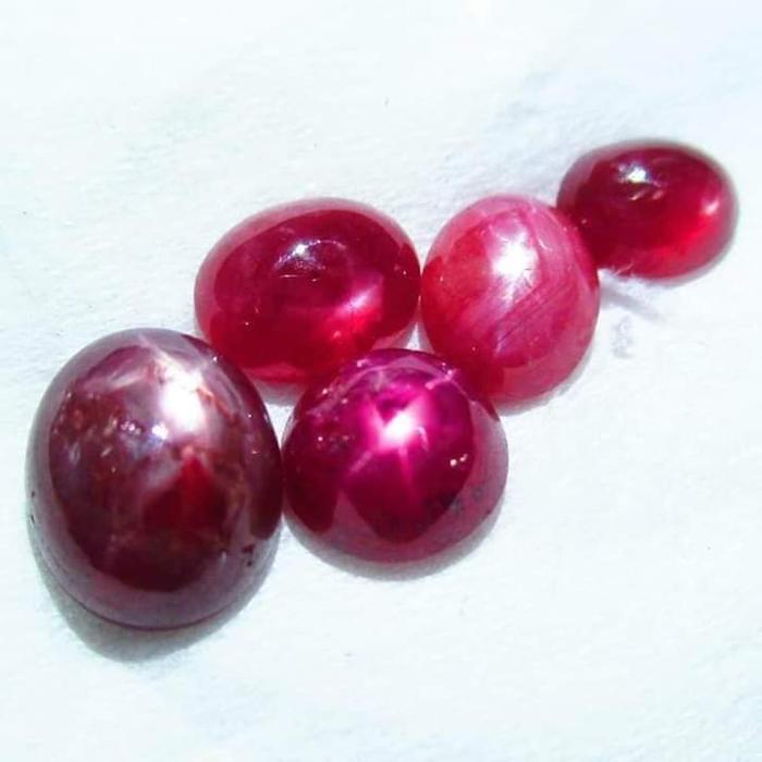 Batu Cincin Natural Ruby Star Borongan