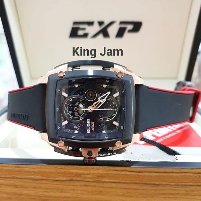 Jam Tangan Pria Expedition EXP 3008 / E 3008 Original Black Rosegold