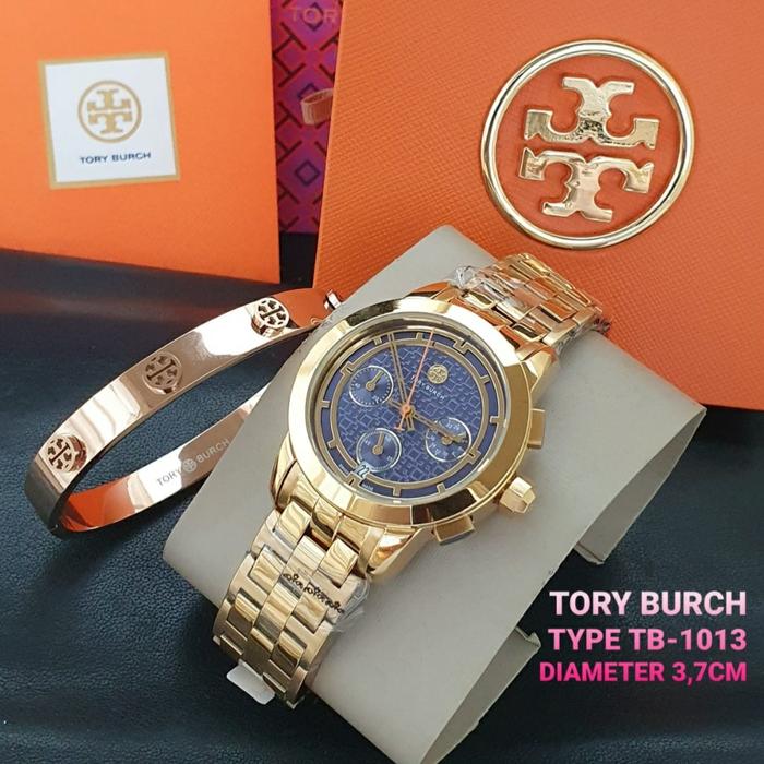 Jam Wanita Tory Burch TB 1026 1024 1013 1000 Fullset Gelang 3.7cm