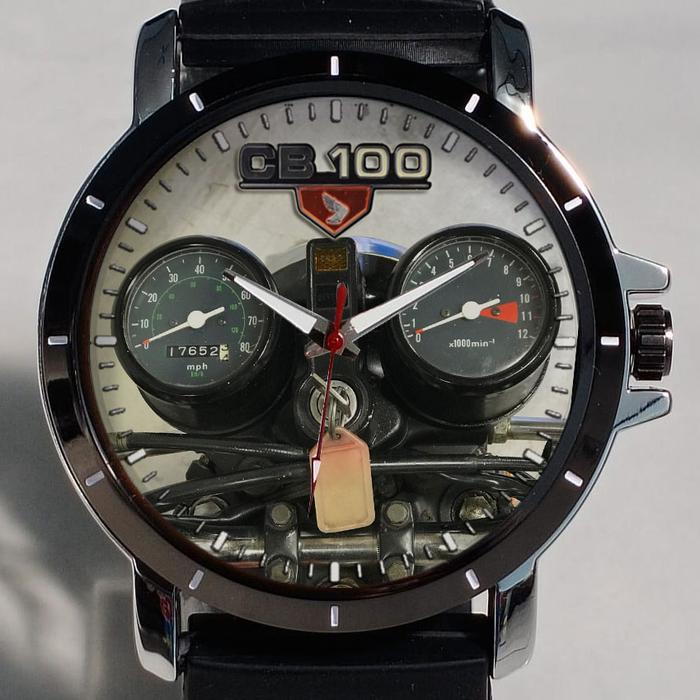 Jam Tangan Custom Speedometer Honda CB 100 Klasik art 3
