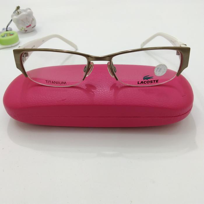 frame kacamata Lacoste original wanita white