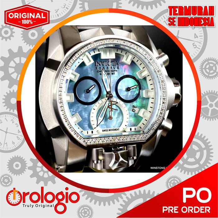 Invicta Reserve Magnum Bolt Zeus Diamond Platinum MOP Swiss Mvt 52mm