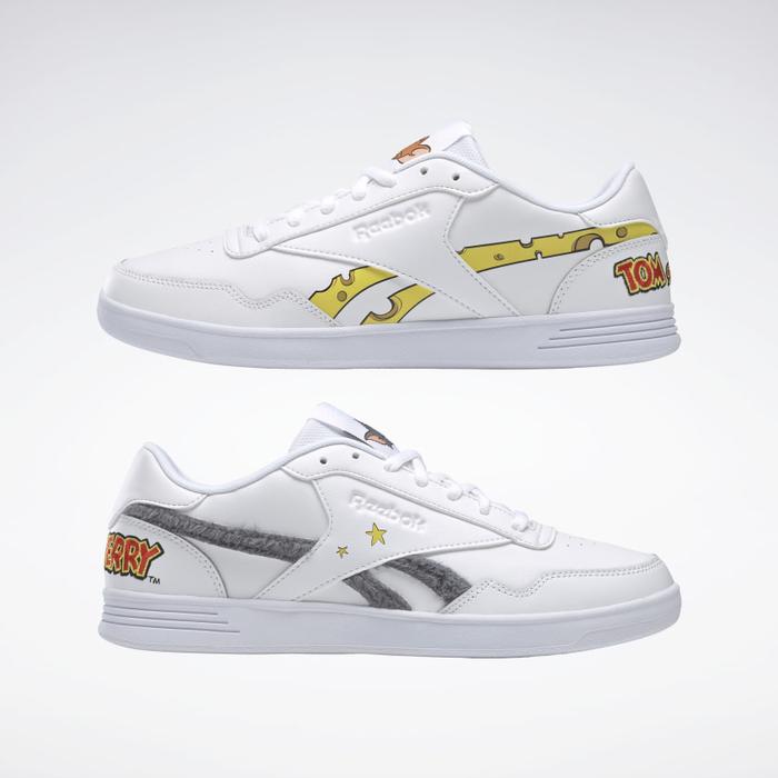 TOM AND JERRY x REEBOK ROYAL TECHQUE T WHITE COLD GREY ORIGINAL