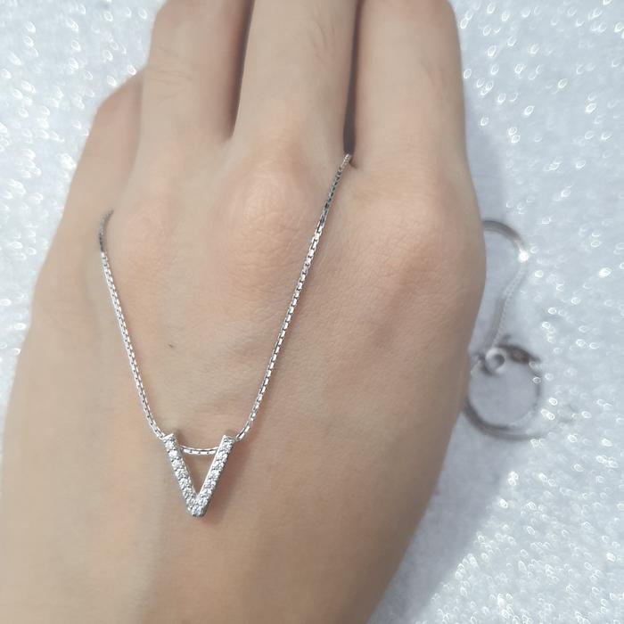 Kalung Huruf Y Inisial Alfabet Huruf Kapital Jewellery Emas asli Gold