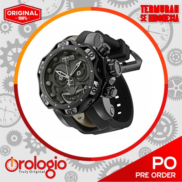 Invicta Reserve Venom DC Comics Joker Black Combat 52mm Swiss Mvt