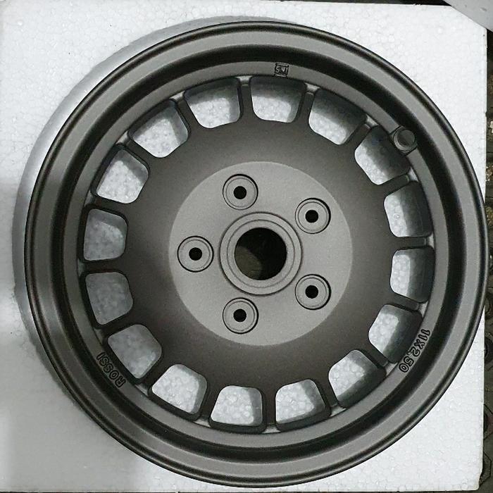 Velg VROSSI Vespa Ring 10 & 11 BLACKUNO GUN METAL set Velg Vespa matic