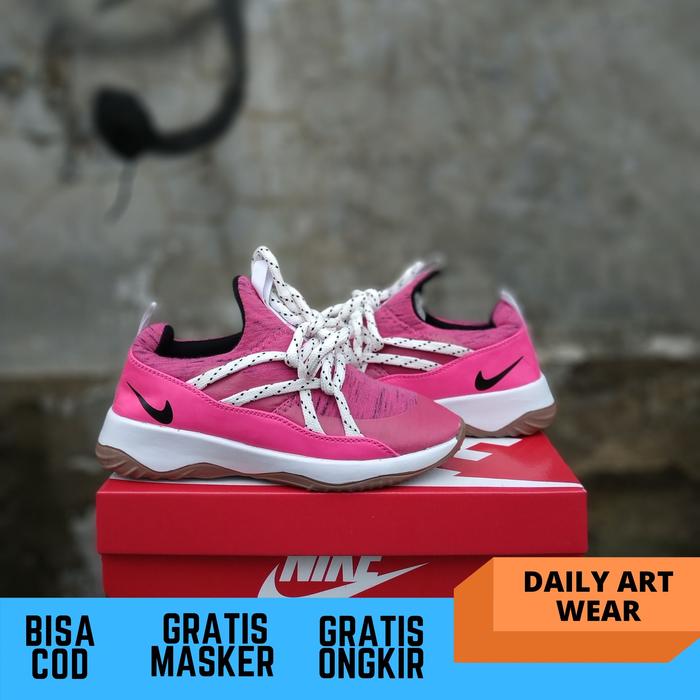 sepatu nike city loop pink white sneakers fashion wanita premium