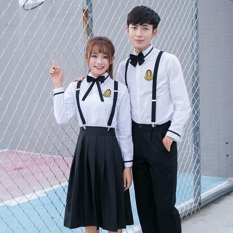 Seragam sekolah jepang korea pria wanita cosplay