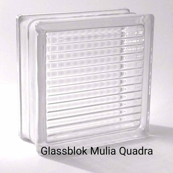 Glassblock Mulia Glass Block Mulia Quadra PerDus 6 Buah Gojek/Grab