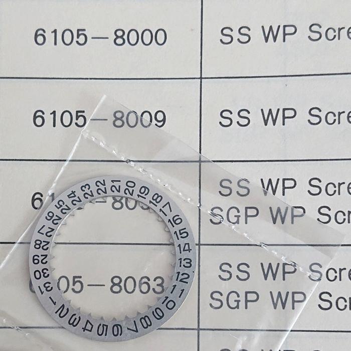 Date Dial | Roda Tanggal Mesin Seiko 6105 A/B 6159 A 7549