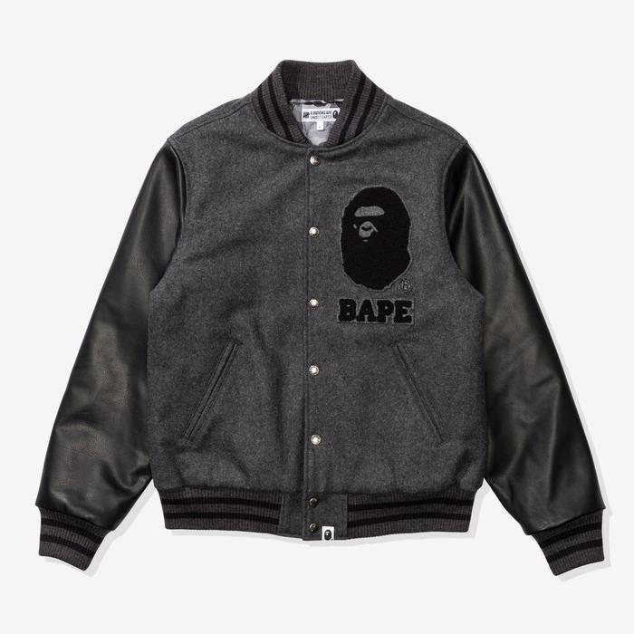 BAPE x Undefeated Varsity Jacket "Black"