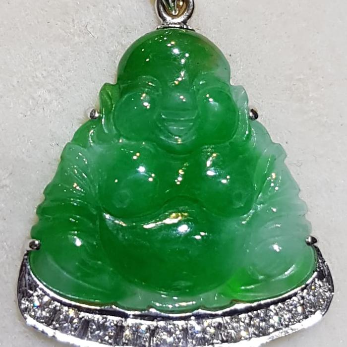 Liontin giok budha/ Natural Origin Burma