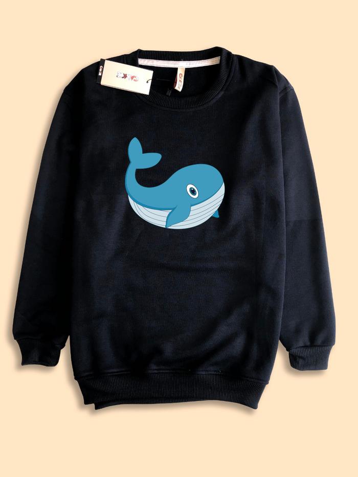 Jaket Sweater premium Whale sea fish ikan hiu