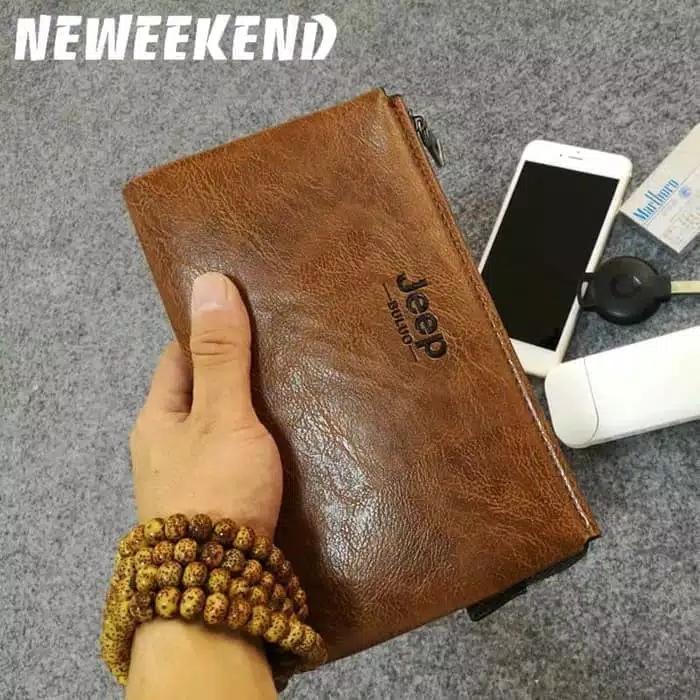 Dompet Kulit Panjang Pria Import Jeep / Dompet Tangan Jeep