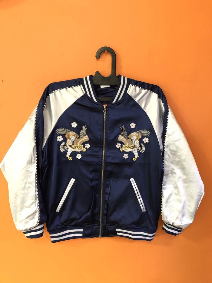Jaket Sukajan Eagle Blue