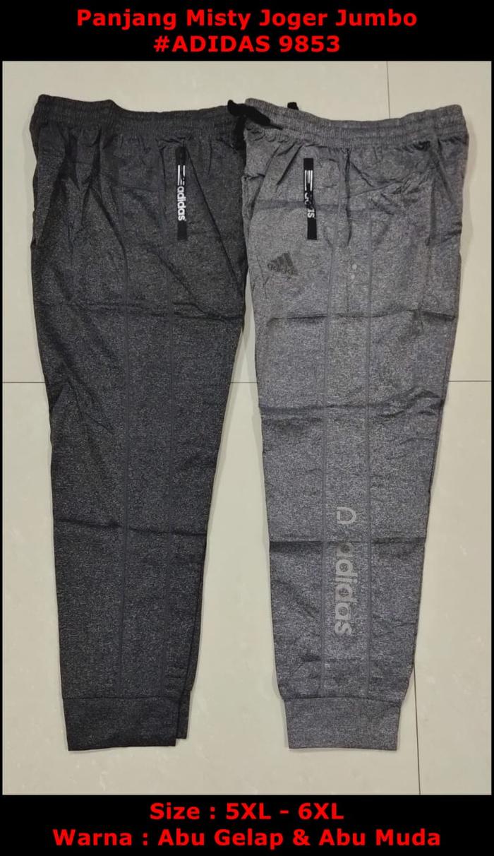 Celana Panjang Joger / Training 5XL & 6XL ADIDAS Grey/AbuTua&Muda 9853