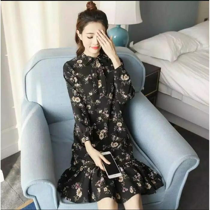 Dress Fabelio Bahan wolfis premium fit to L LD 98cm