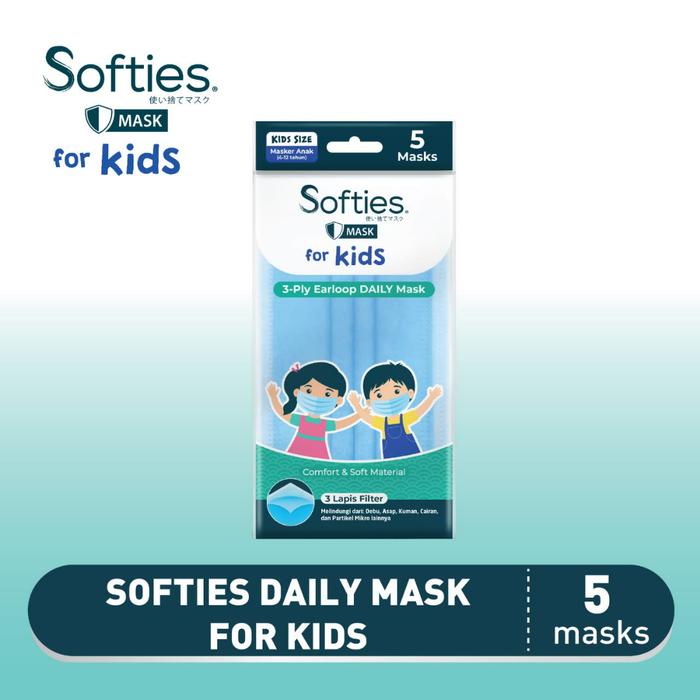 softies/masker anak softies/masker anak/masker kids