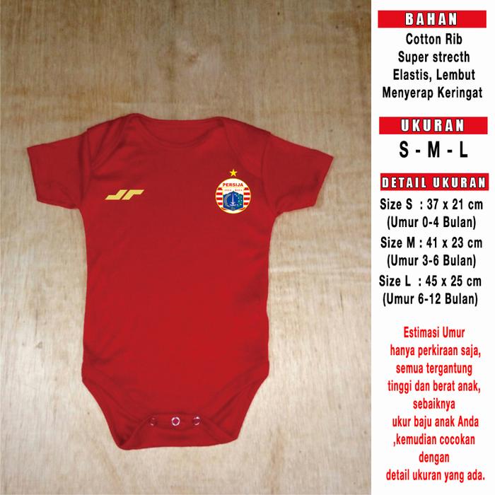 Jumper Bayi Persija TANPA SPONSOR Romper kado bayi baju bayi