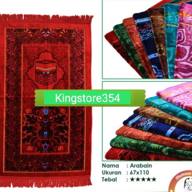 Sajadah ARBAIN ultra high Quality terbaik, tebal lembut warnanya cerah