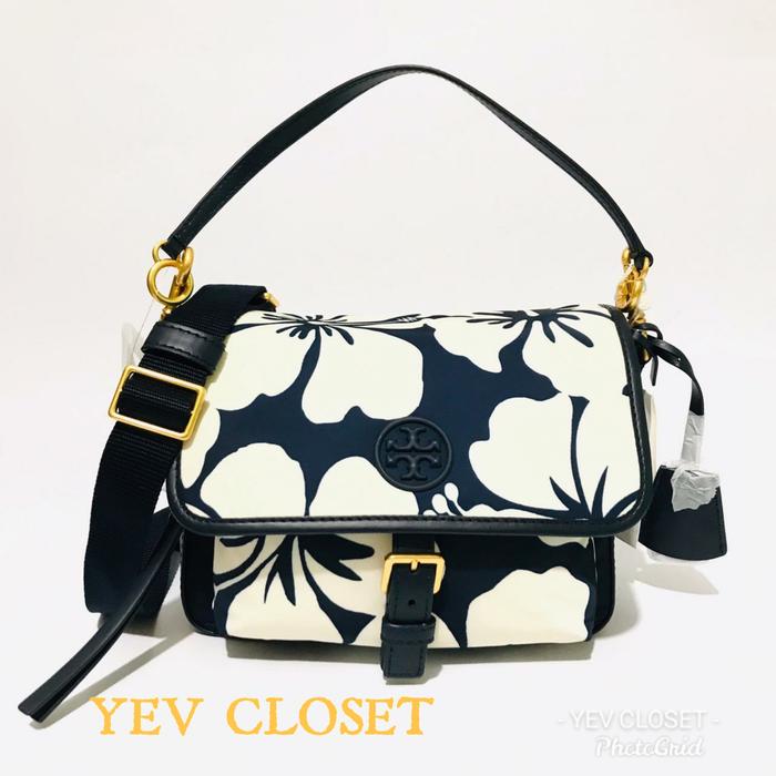 Tas TB perry nylon lei floral navy