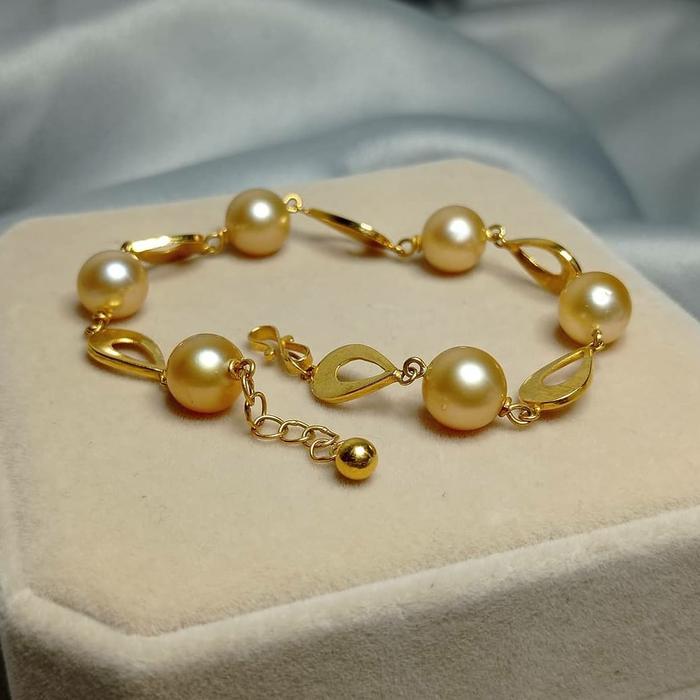 gelang emas 22 karat 916 mutiara laut gold original asli lombok
