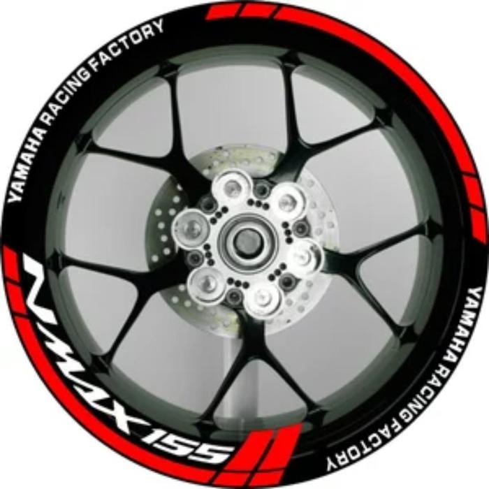 Stiker Velg Nmax 155 Merah
