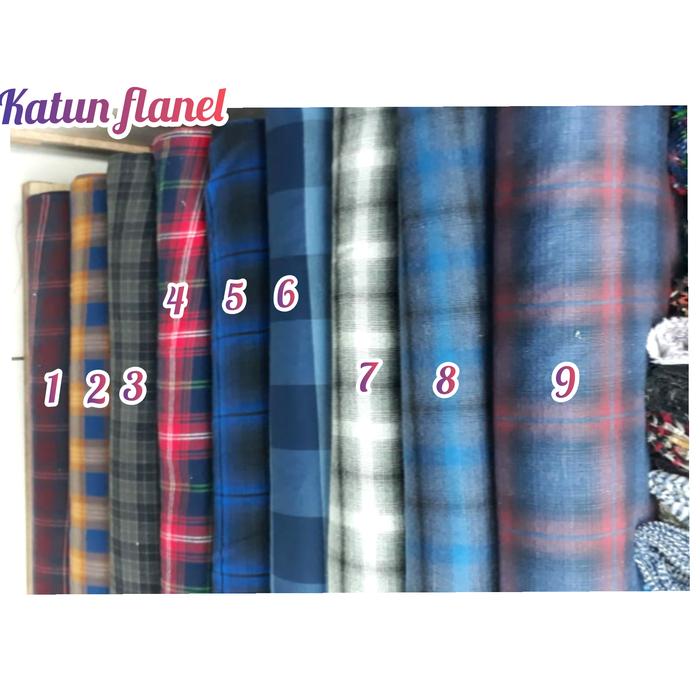 Kain flanel/Bahan katun flanel