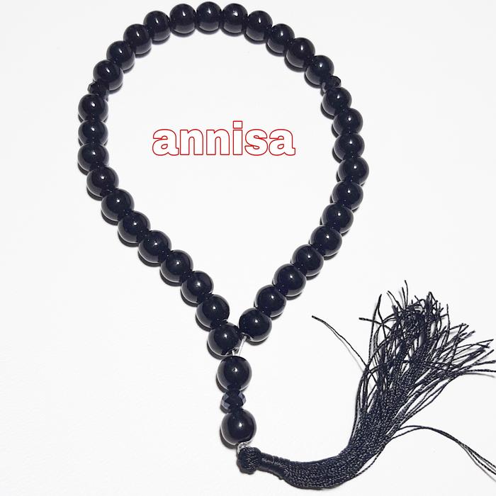 TASBIH BATU BLACK ONEX 8MM 33 BUTIR