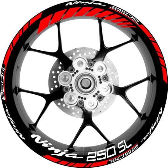 Stiker Velg Ninja 250SL Merah