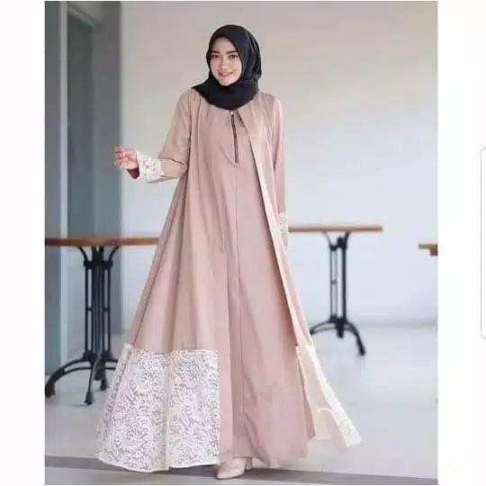 Saira Abaya Brukat Busui / Gamis / Gamis Brukat