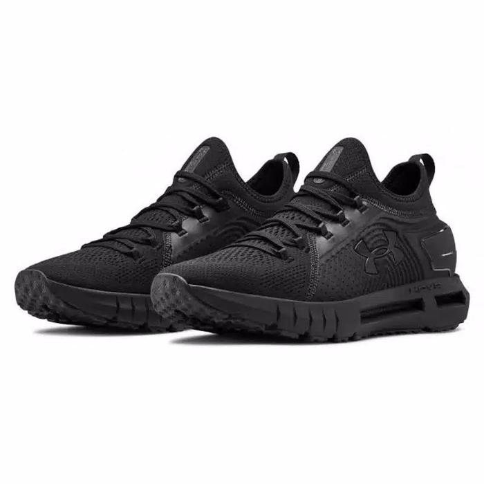 SEPATU SNEAKERS PRIA UA HOVR PHANTOM BLACK ORIGINAL TERMURAH O