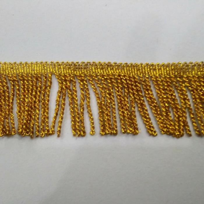 Renda Rumbai Gold Emas / Silver Perak (K-666)