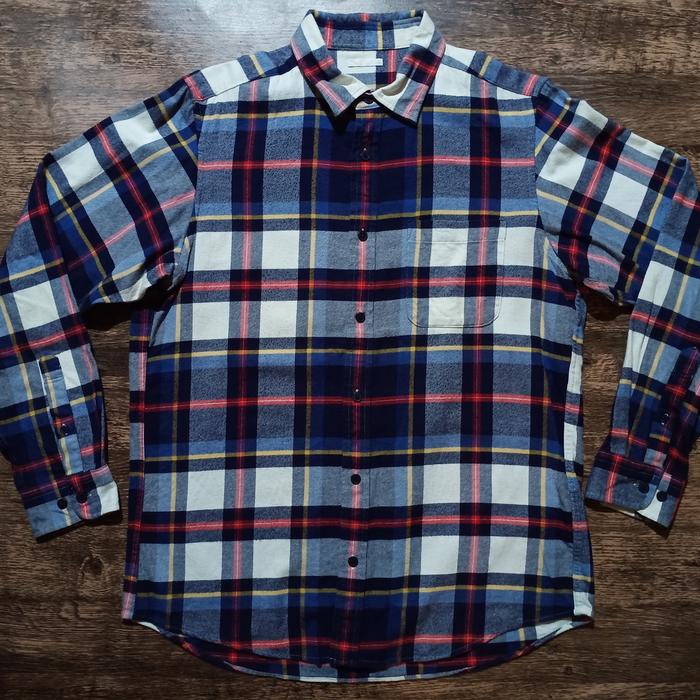 kemeja flanel GU kotak