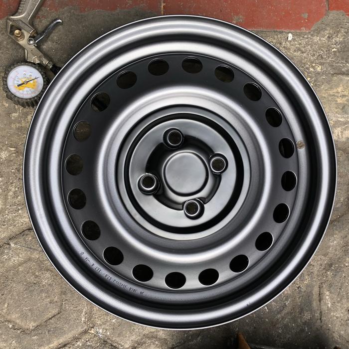 Velg kaleng 15" 4x100 oem look lengkap dengan dop