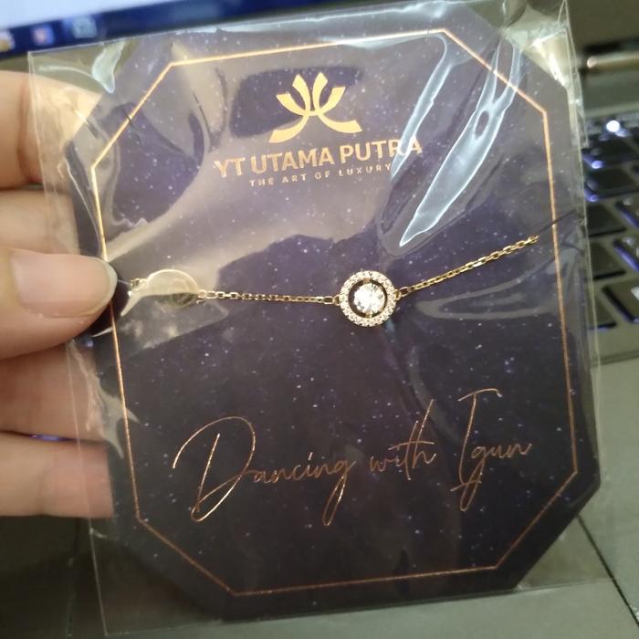 Gelang dancing stone permata igun elegant hadiah ultah