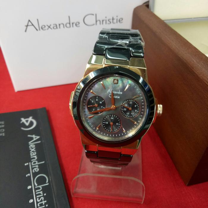 Jam Tangan Analog Wanita Alexandre Christie AC 2862 BF St ceramic