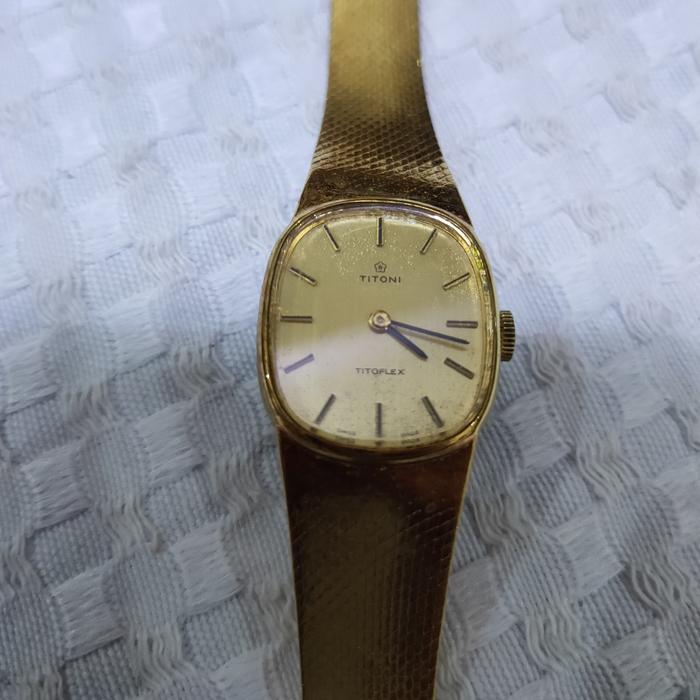 jam tangan TITONI original gold seri Titoflex
