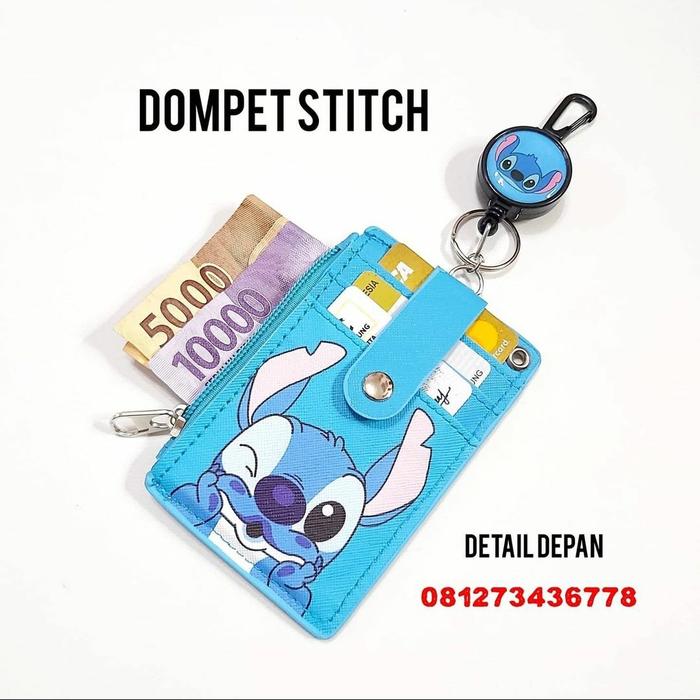 Dompet stitch, dompet lilostitch, dompet mini stitch free gantungan