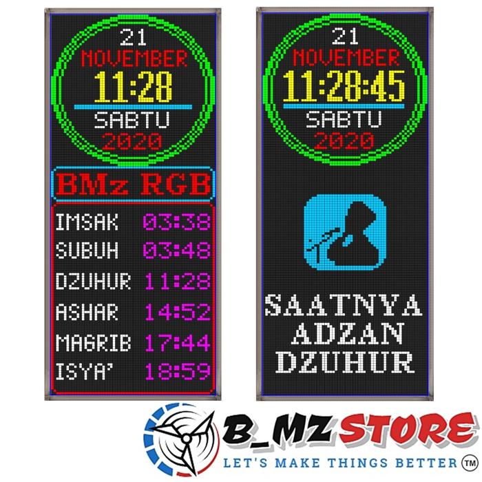 Kontroller - Controller JWS - Jam Sholat Wifi Murah 5x1 P5 RGB