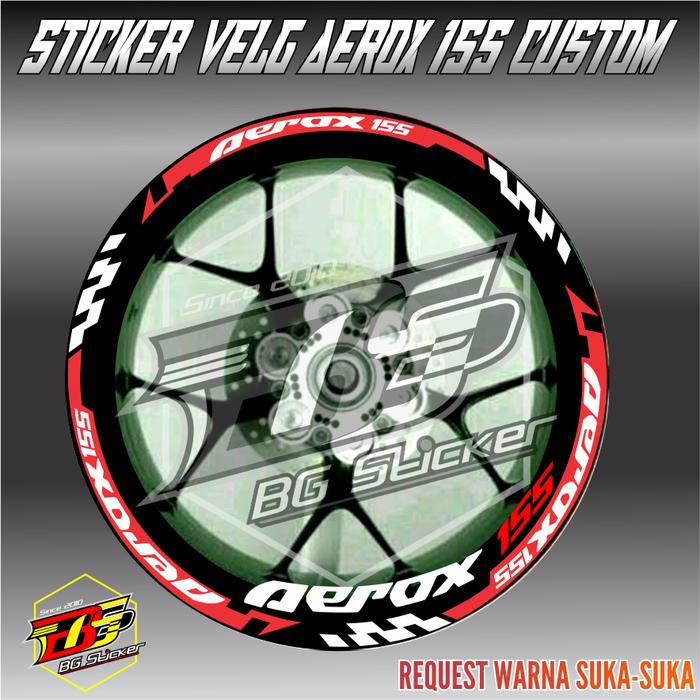 sticker velg aerox 155/ cutting sticker custom aerox
