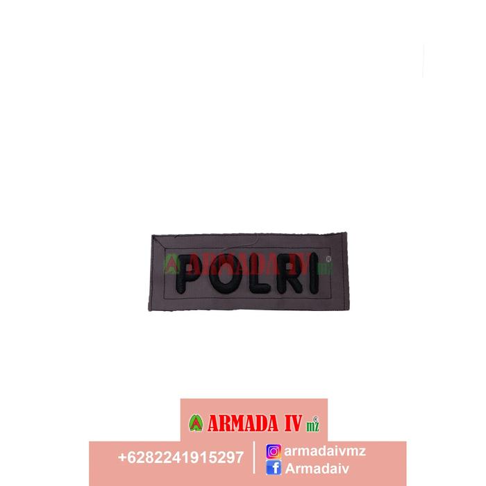 Brevet bordir PDL Tulisan Polri