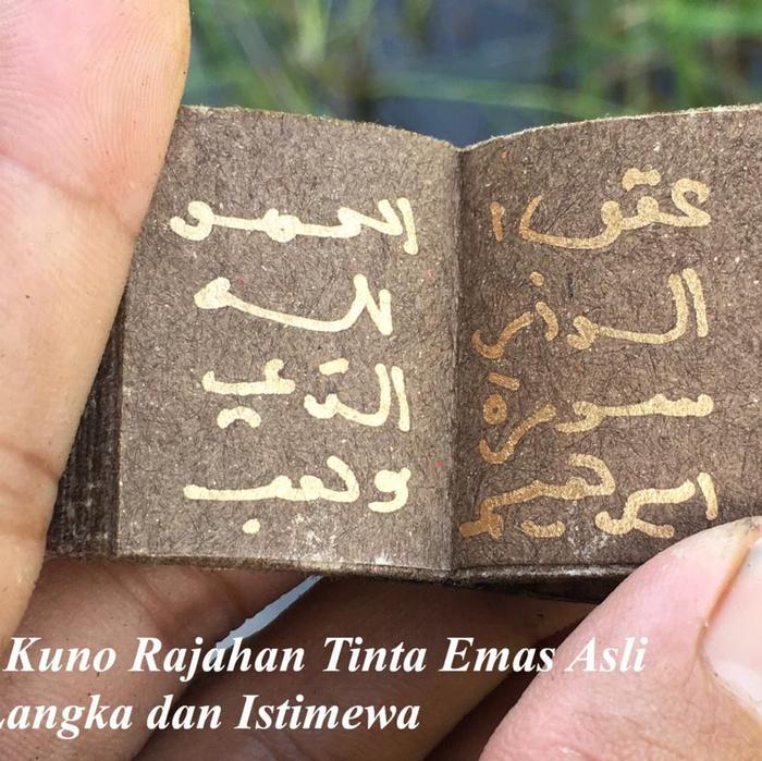 Stambul Kuno Asli tinta Emas Tulisan tangan